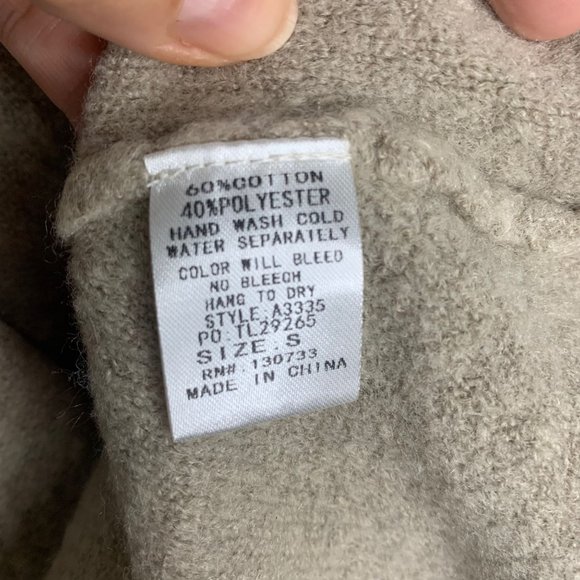 UMGEE Off Shoulder Oatmeal Sweater Tunic Sz S - Picture 9 of 9